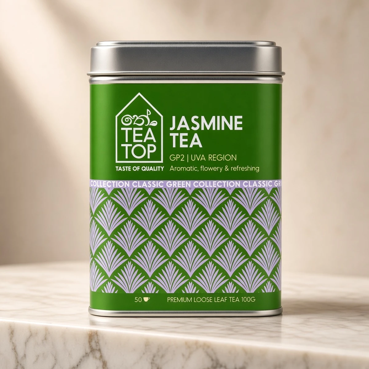 Jasmine green tea GP2 loose leaf from Ceylon Uva